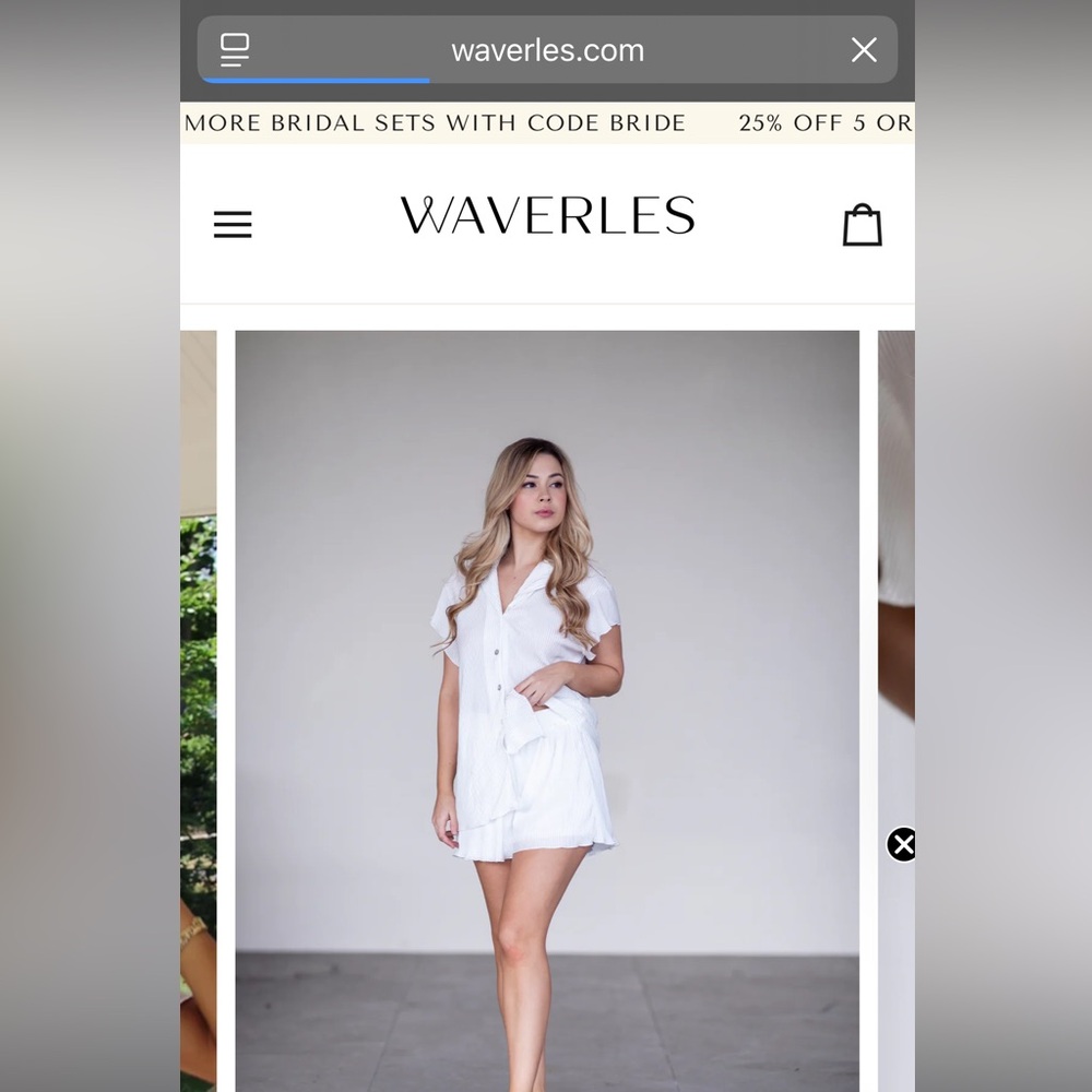 White Women's Pajama Set